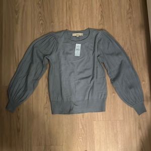 Light Blu Loft Balloon sleeve sweater